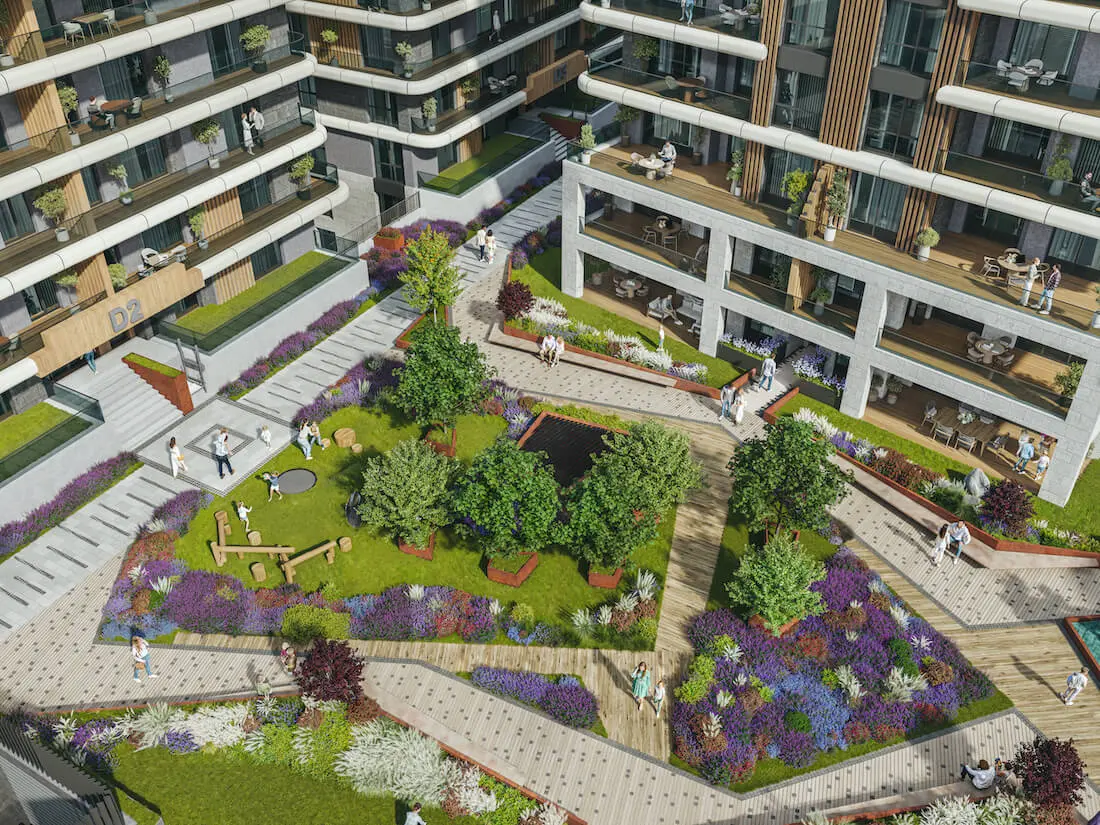 Mature gardens